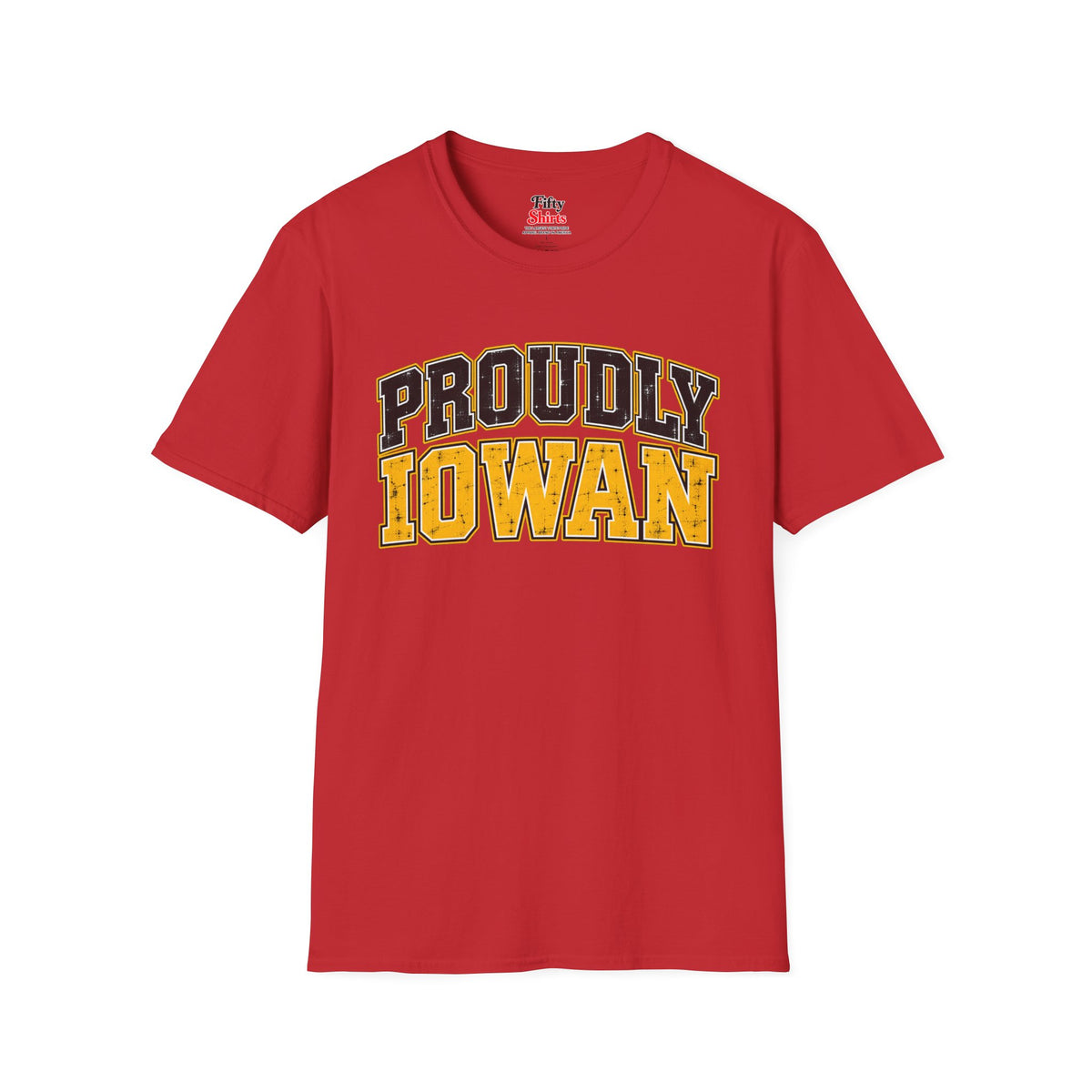 Proudly Iowan Iowa Unisex Softstyle T Shirt State Name Graphic Tee