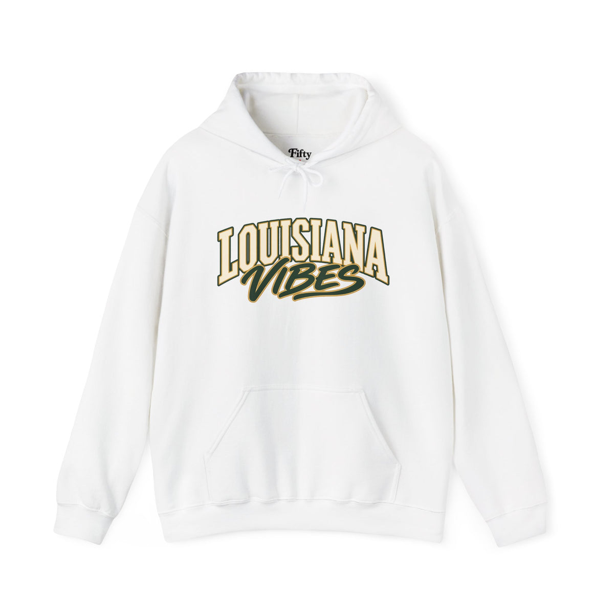 Louisiana Vibes Unisex Hoodie State Name Graphic