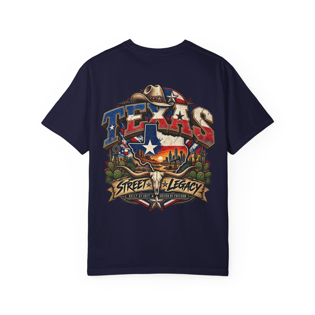 Texas Street Legacy Unisex Comfort Color 1717 Streetwear Graphic Tee
