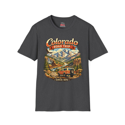 Colorado Road Trip Unisex Softstyle T Shirt State Pride Graphic Tee Collections FS03