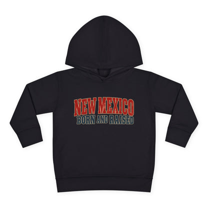 New Mexico Born and Raised Vintage Americana Unisex Toddler Pullover Fleece Hoodie
