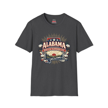 Alabama State Pride Unisex Softstyle T Shirt State Pride Graphic Tee Collections FS03