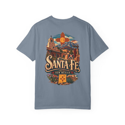 Santa Fe New Mexico Unisex Comfort Color 1717 Streetwear Graphic Tee