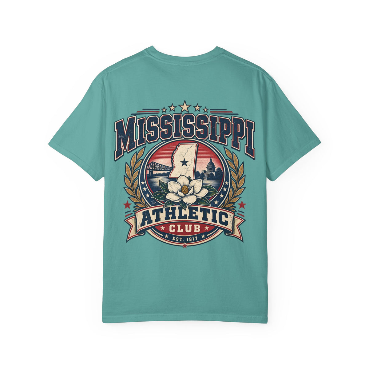 Mississippi Athletic Club Unisex Comfort Color 1717 Streetwear Graphic Tee