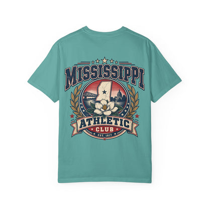 Mississippi Athletic Club Unisex Comfort Color 1717 Streetwear Graphic Tee