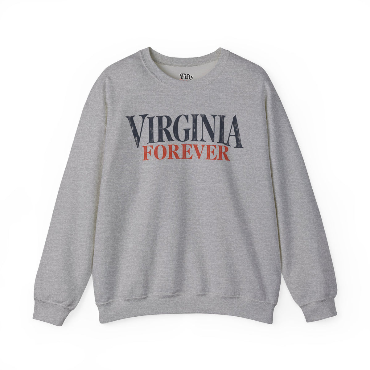 Virginia Forever Unisex Crewneck Sweatshirt State Name Graphic