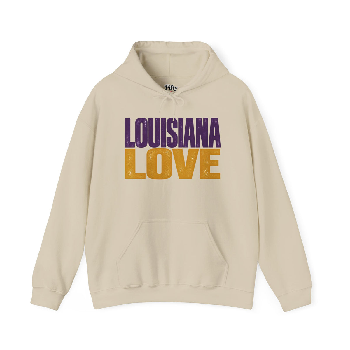 Louisiana Love Unisex Hoodie State Name Graphic
