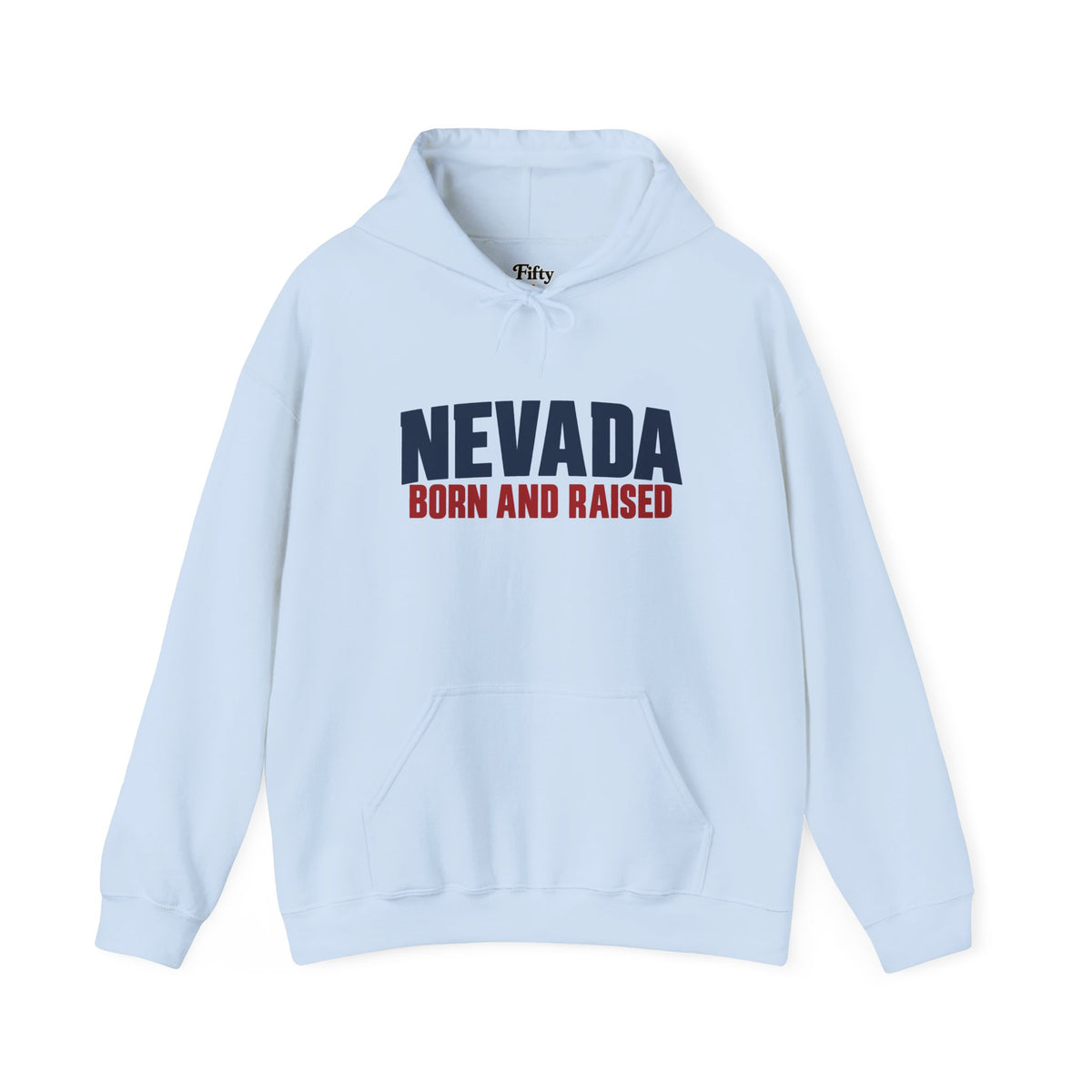 Nevada Born and Raised Minimal Heritage Unisex Hoodie Graphic