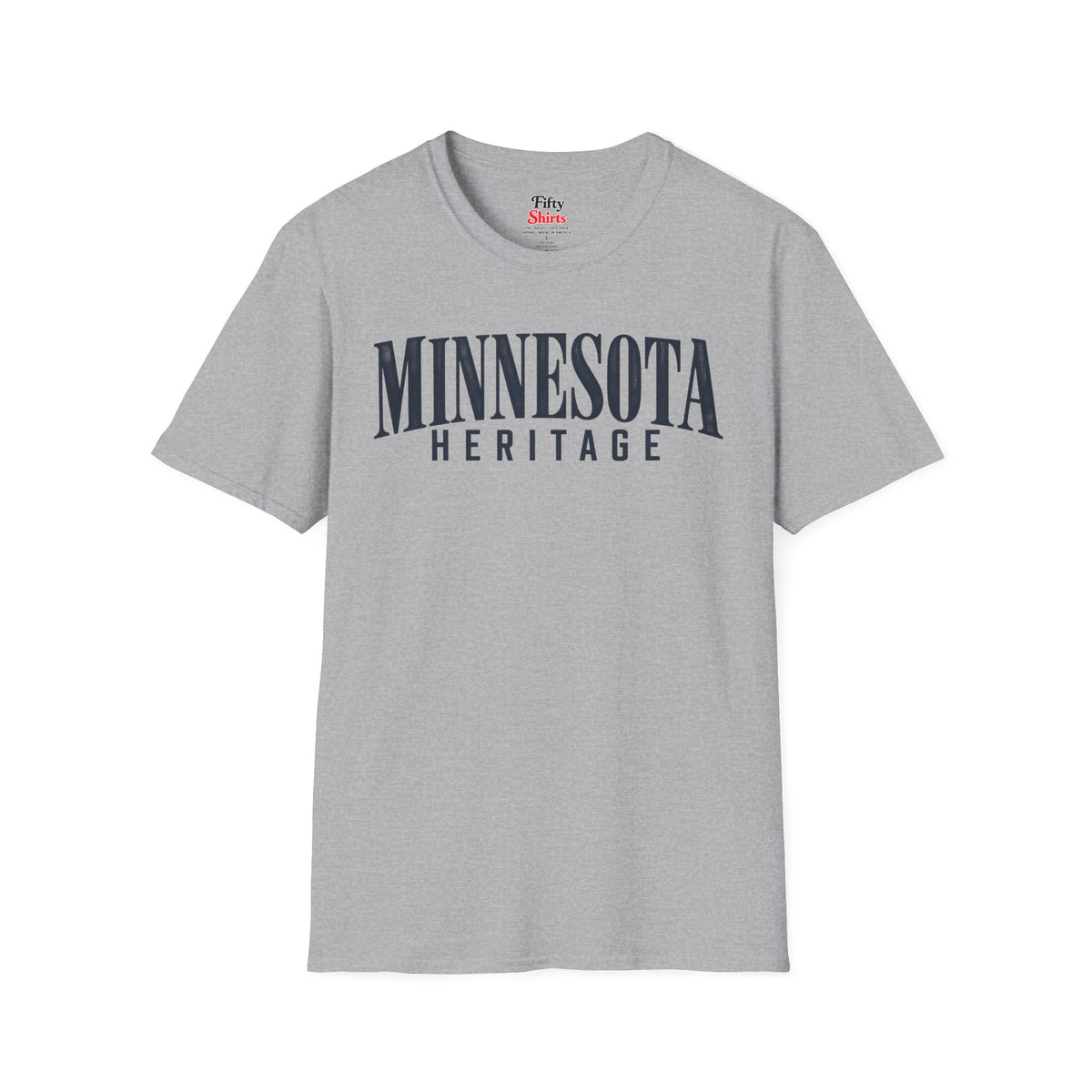Minnesota Heritage Unisex Softstyle T Shirt State Name Graphic Tee