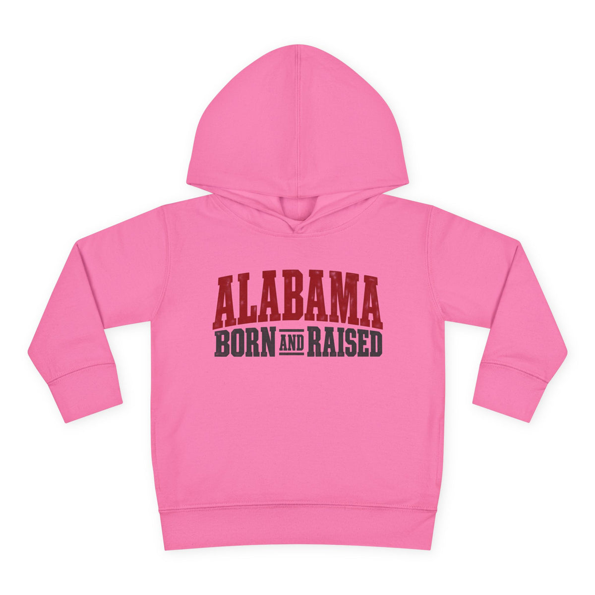 Alabama Born and Raised Rugged Workwear Unisex Toddler Pullover Fleece Hoodie