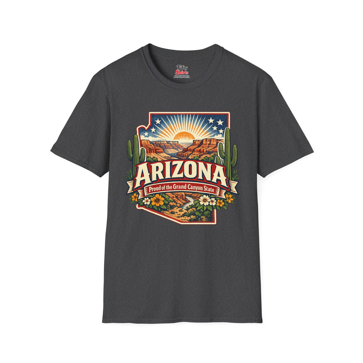 Arizona State Pride Unisex Softstyle T Shirt State Pride Graphic Tee Collections FS03