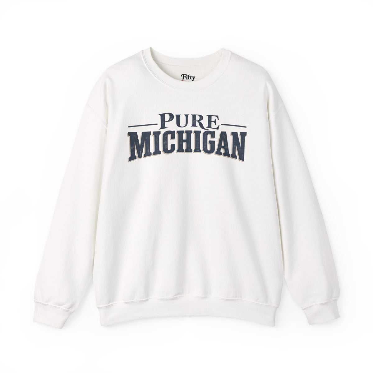 Pure Michigan Unisex Crewneck Sweatshirt State Name Graphic