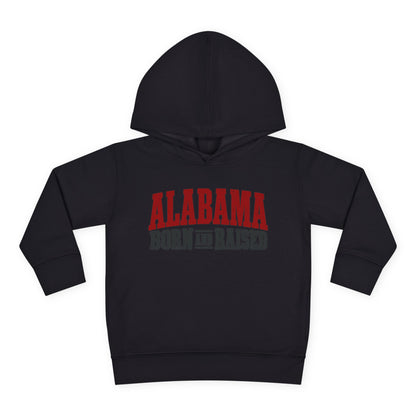 Alabama Born and Raised Rugged Workwear Unisex Toddler Pullover Fleece Hoodie