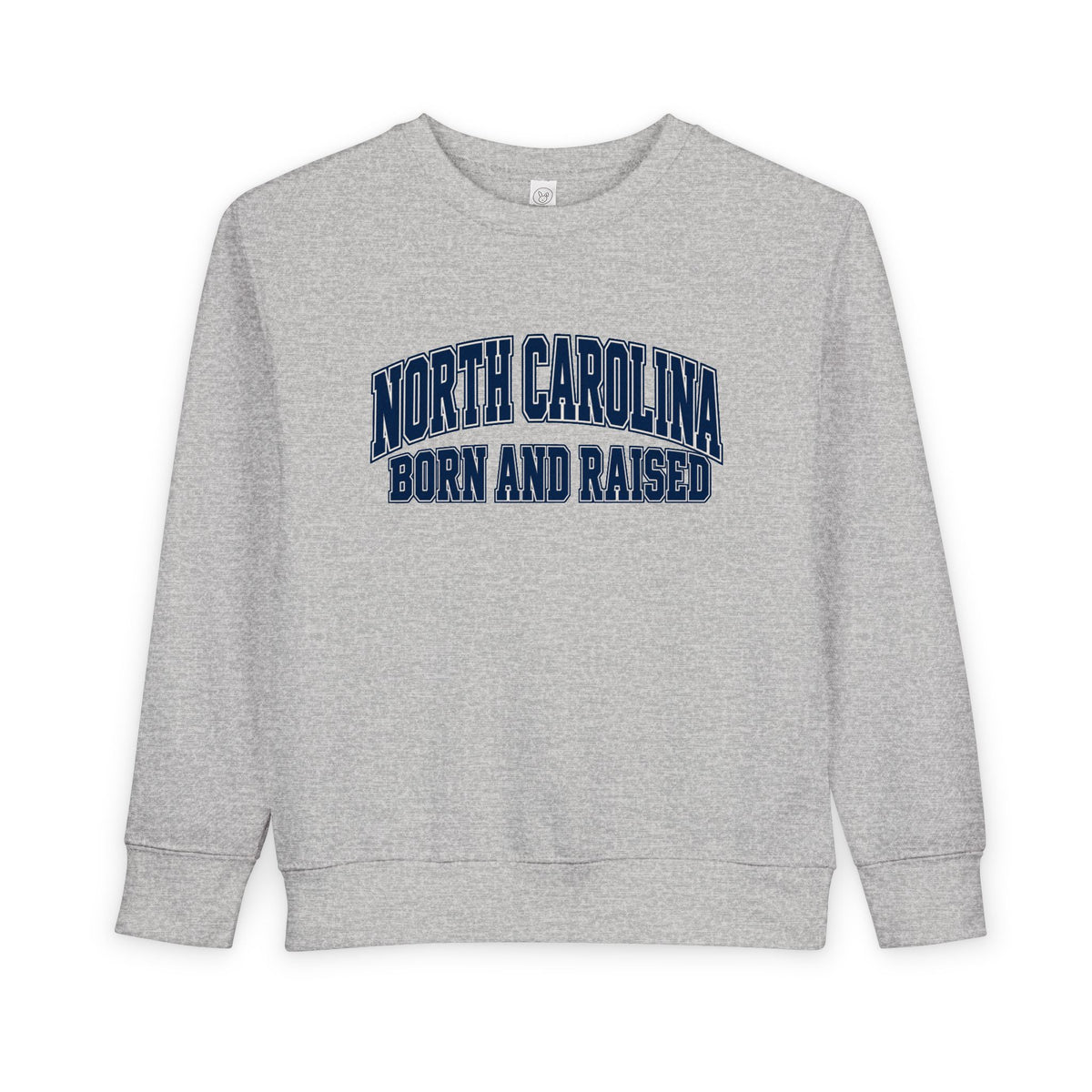 North Carolina Born and Raised Old-School Sportswear Unisex Toddler Sweatshirt