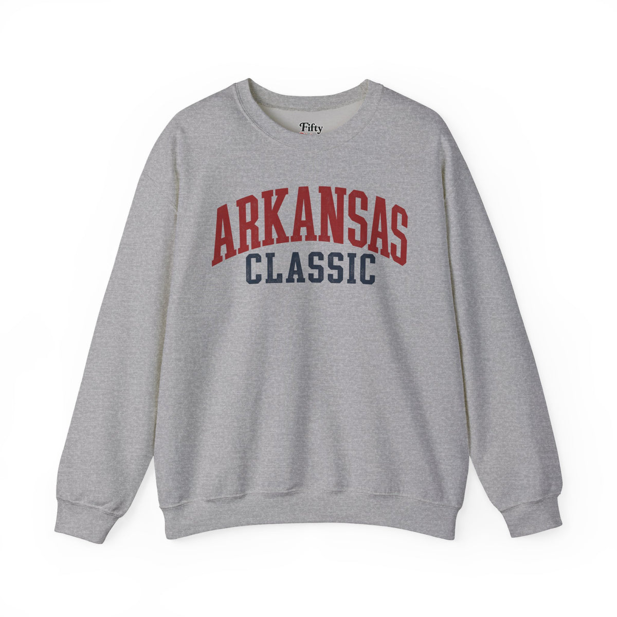 Arkansas Classic Unisex Crewneck Sweatshirt State Name Graphic