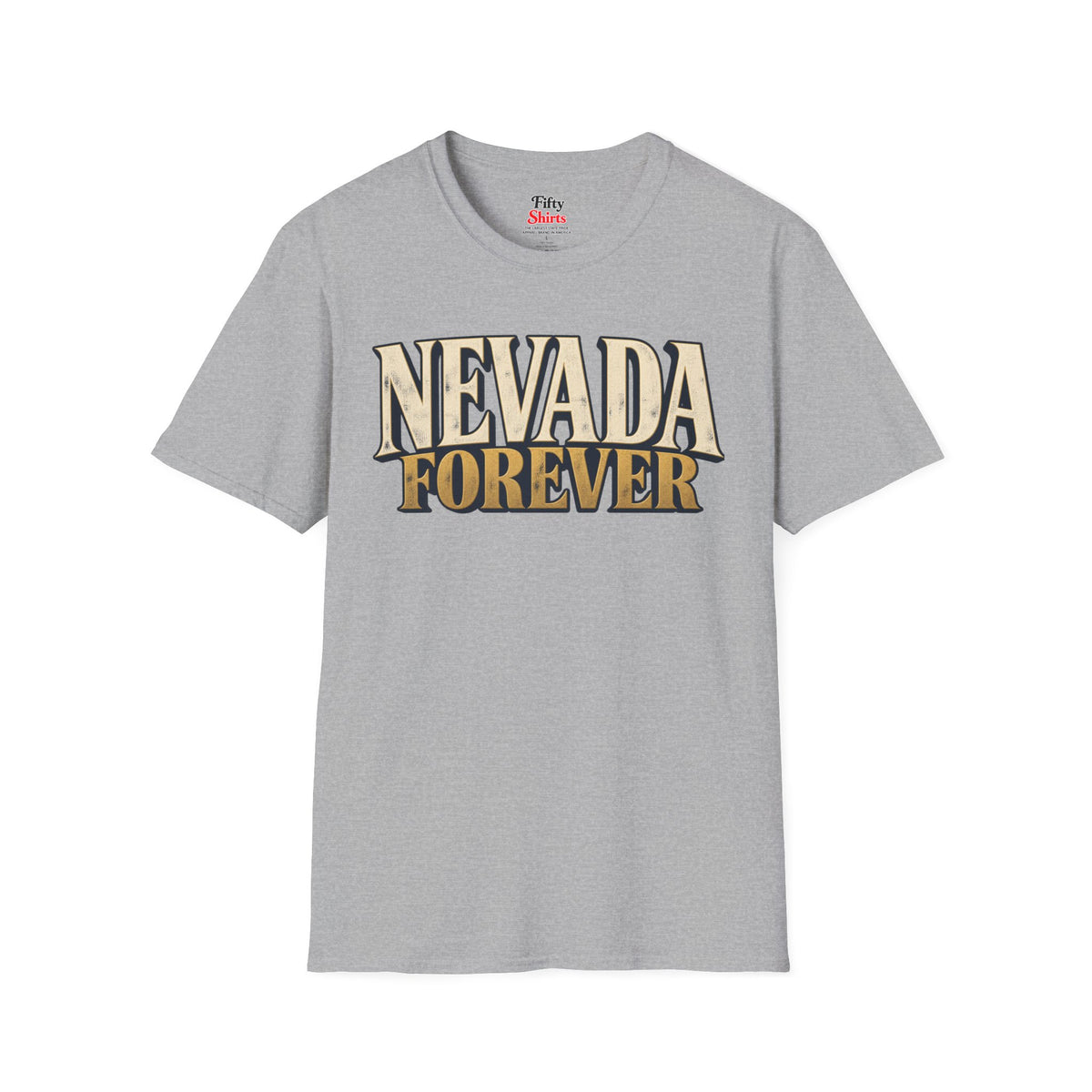Nevada Forever Unisex Softstyle T Shirt State Name Graphic Tee