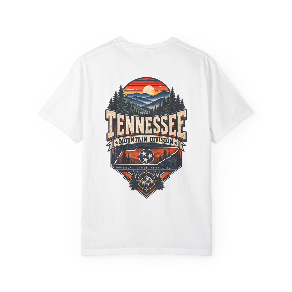 Tennessee Mountain Division Unisex Comfort Color 1717 Streetwear Graphic Tee