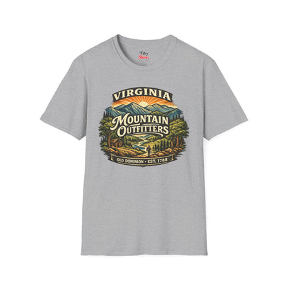 Virginia Mountain Outfitters Unisex Softstyle T Shirt State Pride Graphic Tee Collections FS03