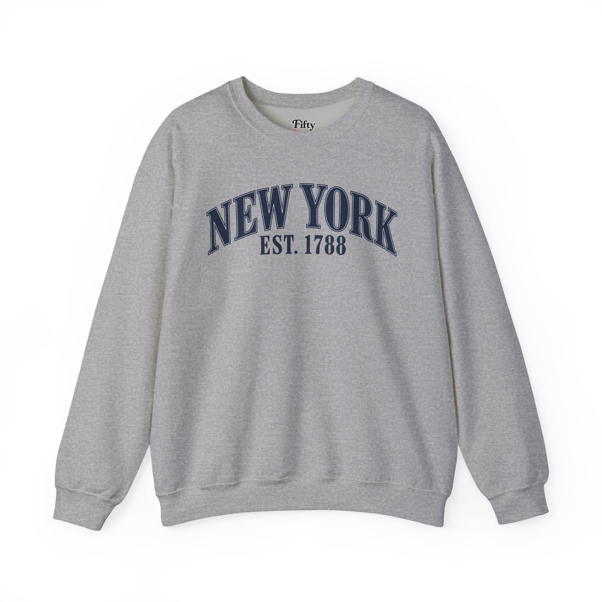 New York Est.1788 Unisex Crewneck Sweatshirt State Name Graphic