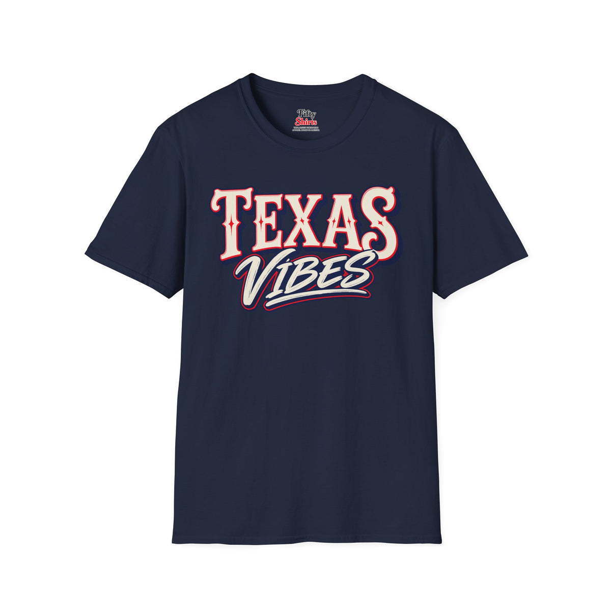 Texas Vibes Unisex Softstyle T Shirt State Name Graphic Tee