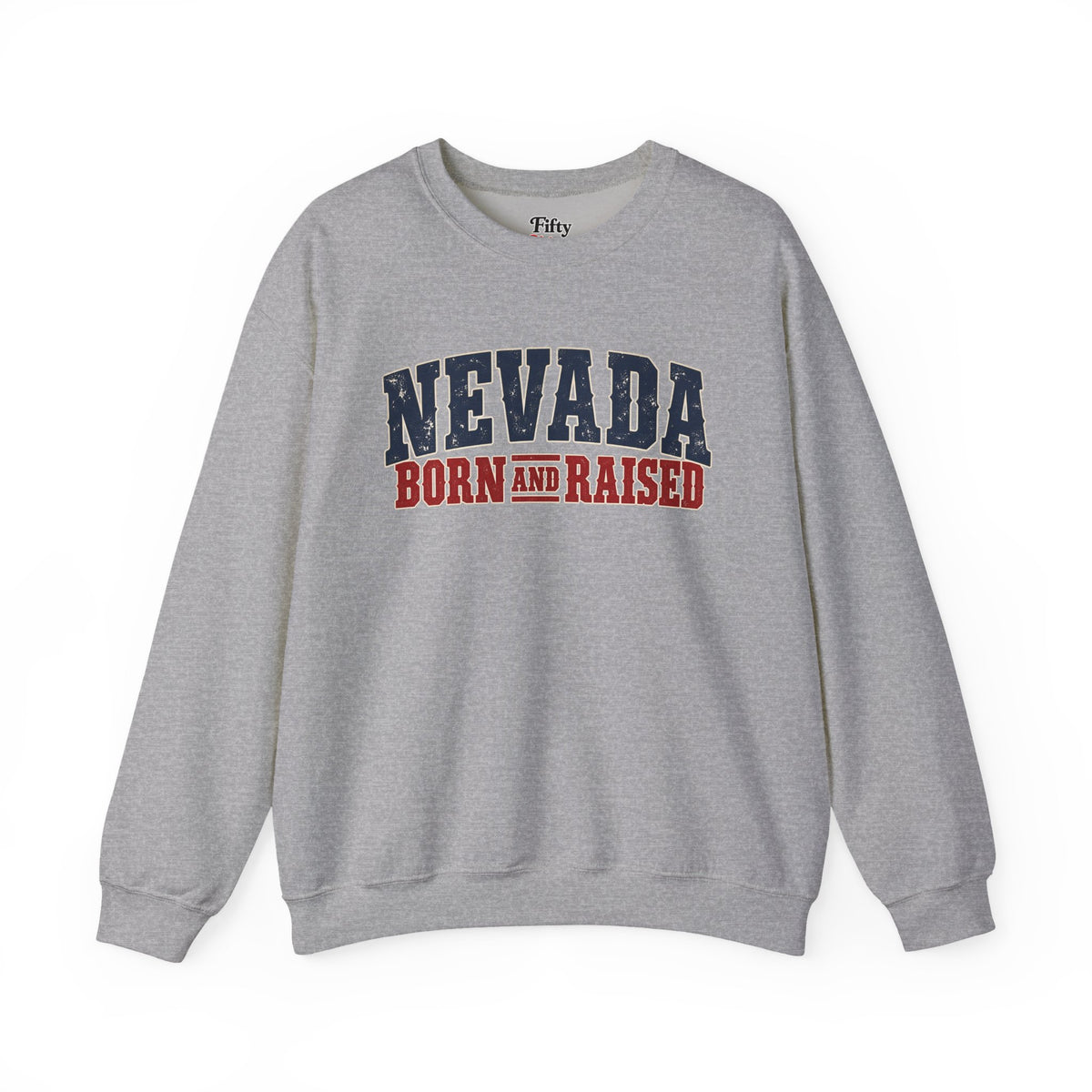 Nevada Born and Raised Vintage Western Workwear Unisex Sweatshirt Graphic
