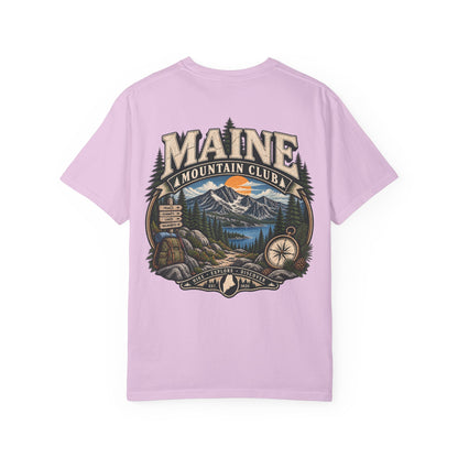 Maine Mountain Club Unisex Comfort Color 1717 Streetwear Graphic Tee
