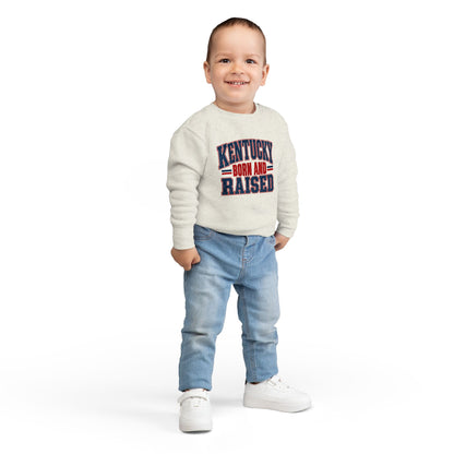 Kentucky Born and Raised Timeless Heritage Unisex Toddler Sweatshirt