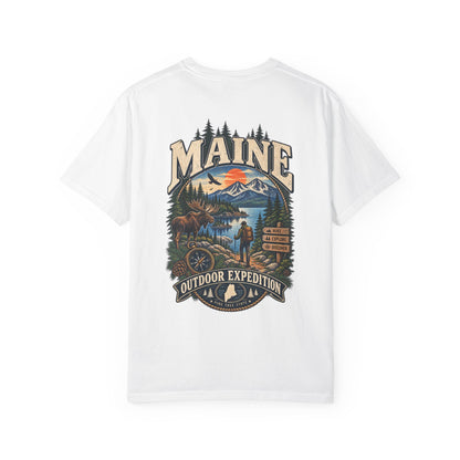 Maine Outdoor Expedition Unisex Comfort Color 1717 Streetwear Graphic Tee