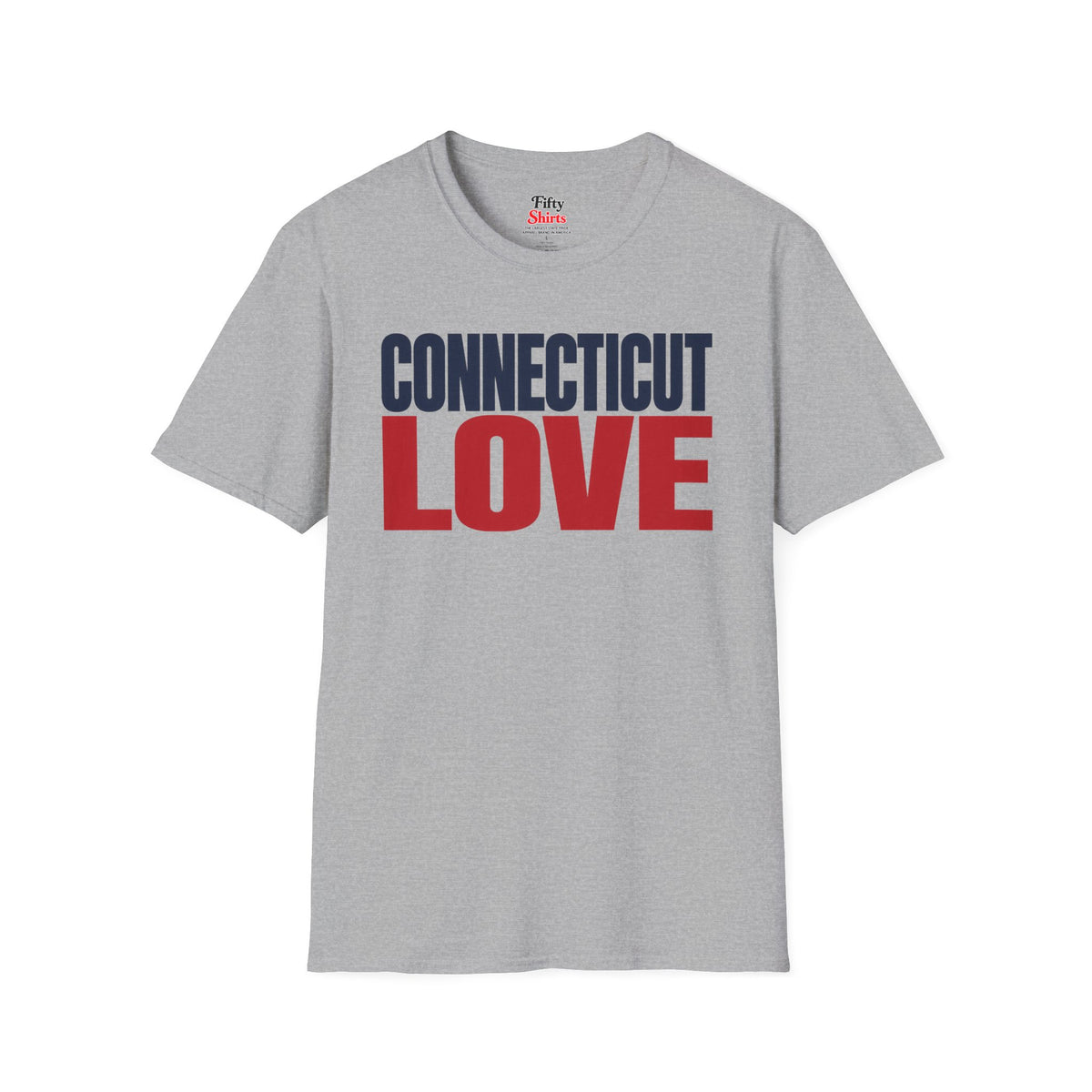 Connecticut Love Unisex Softstyle T Shirt State Name Graphic Tee