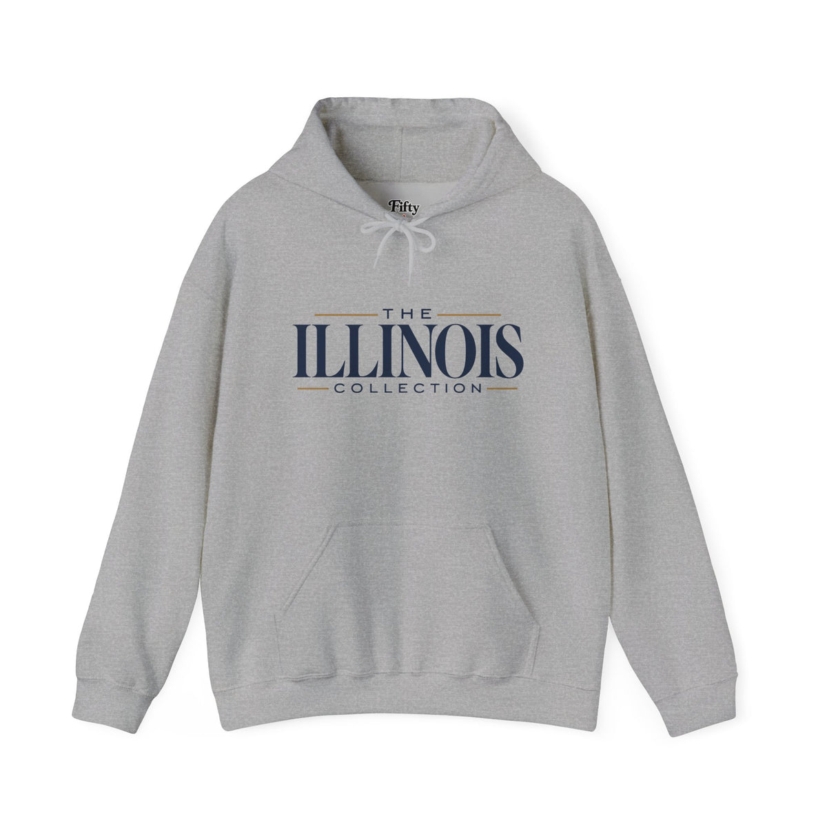 The Illinois Collection Unisex Hoodie State Name Graphic
