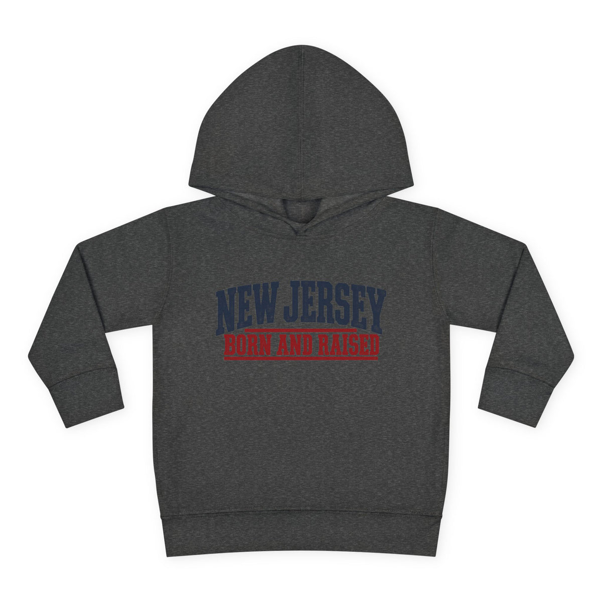 New Jersey Born and Raised Vintage Americana Unisex Toddler Pullover Fleece Hoodie