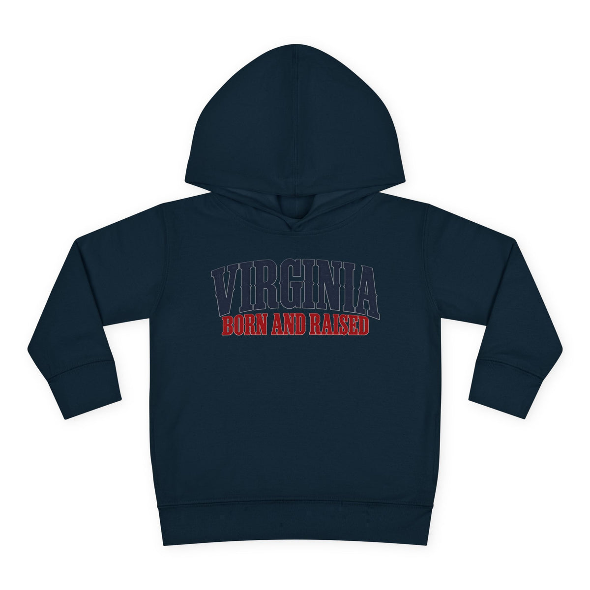 Virginia Born and Raised Premium Heritage Unisex Toddler Pullover Fleece Hoodie