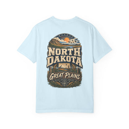 North Dakota Great Plains Unisex Comfort Color 1717 Streetwear Graphic Tee