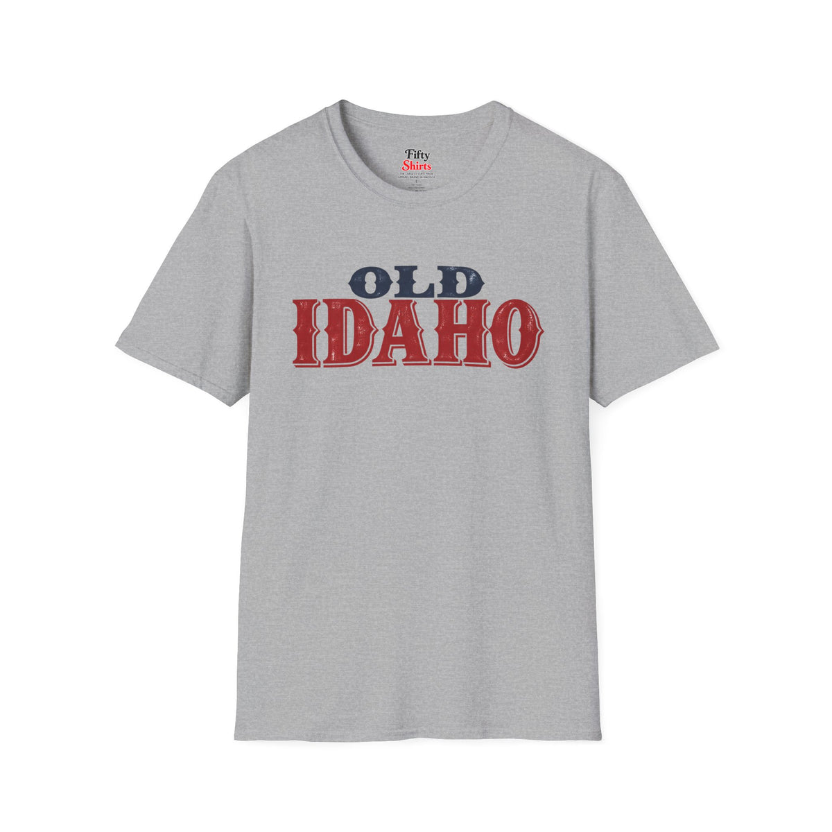 Old Idaho Unisex Softstyle T Shirt State Name Graphic Tee