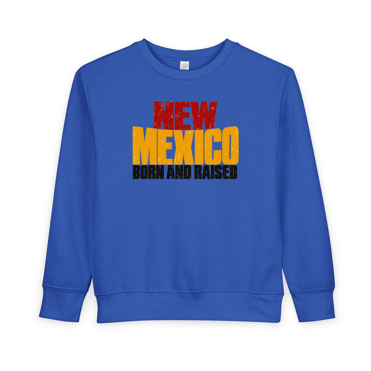 New Mexico Born and Raised Bold Streetwear Unisex Toddler Sweatshirt