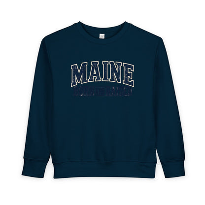 Maine Born and Raised Timeless Heritage Unisex Toddler Sweatshirt