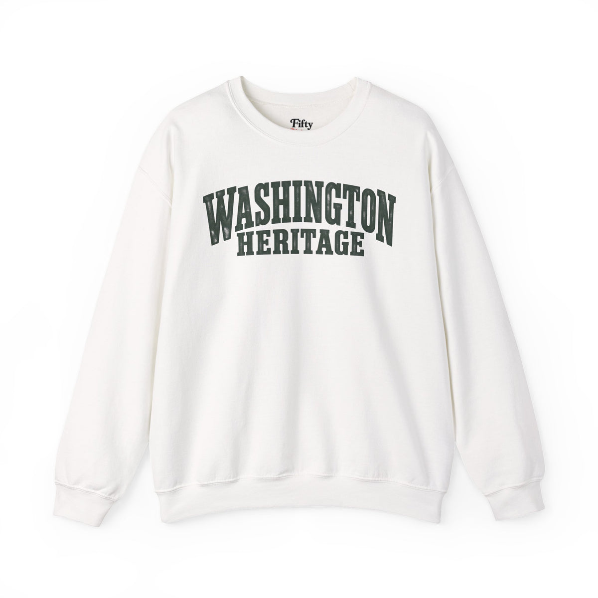 Washington Heritage Unisex Crewneck Sweatshirt State Name Graphic