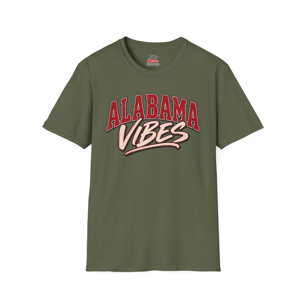 Alabama Vibes Unisex Softstyle T Shirt State Name Graphic Tee