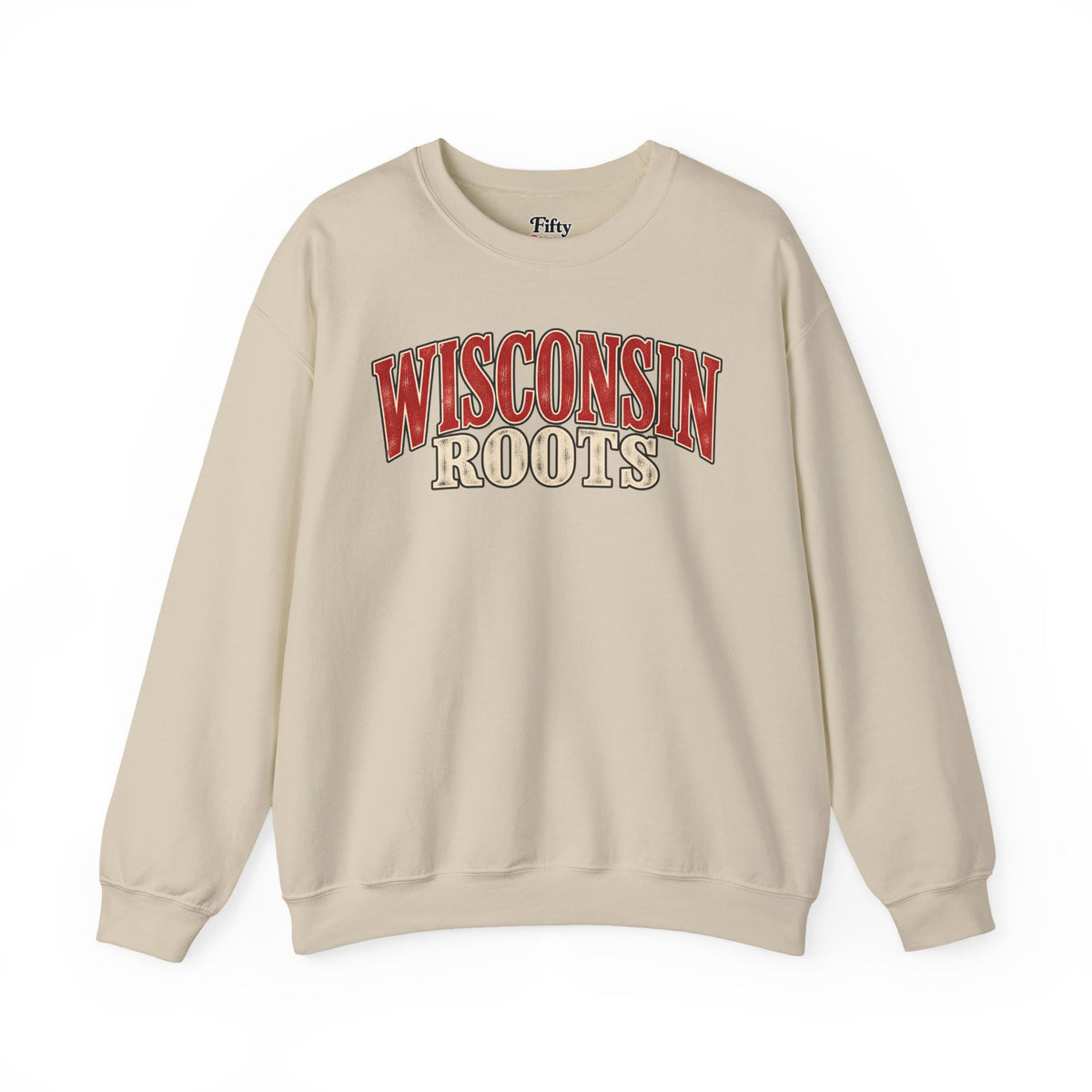 Wisconsin Roots Unisex Crewneck Sweatshirt State Name Graphic