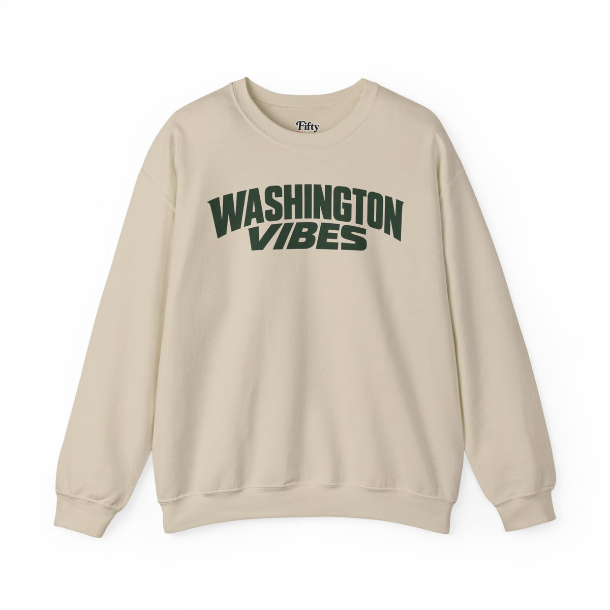 Washington Vibes Unisex Crewneck Sweatshirt State Name Graphic