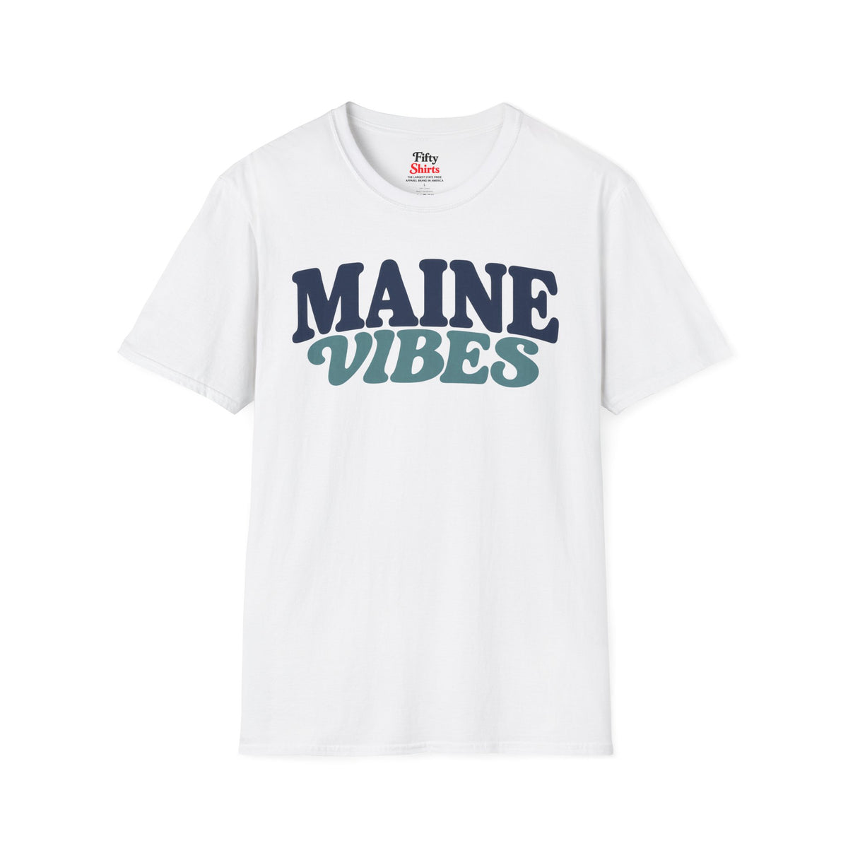 Maine Vibes Unisex Softstyle T Shirt State Name Graphic Tee