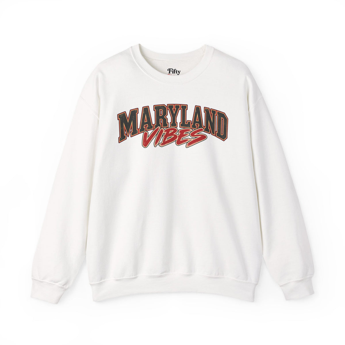 Maryland Vibes Unisex Crewneck Sweatshirt State Name Graphic