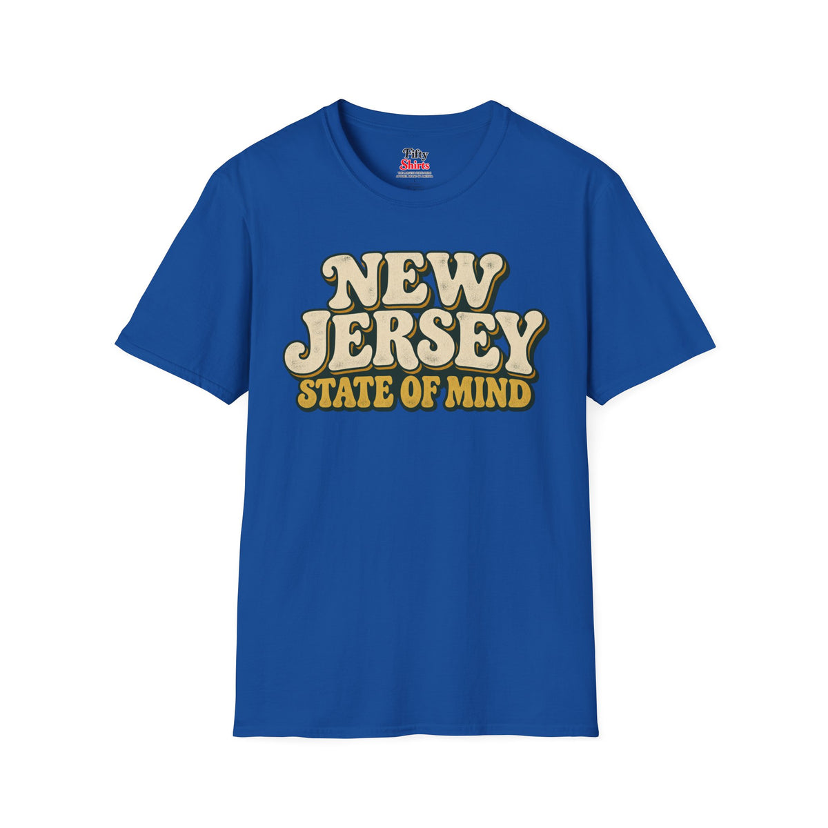 New Jersey State of Mind Unisex Softstyle T Shirt State Name Graphic Tee
