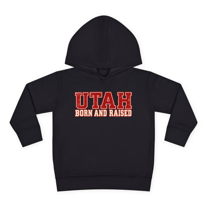 Utah Born and Raised Vintage Athletic Unisex Toddler Pullover Fleece Hoodie