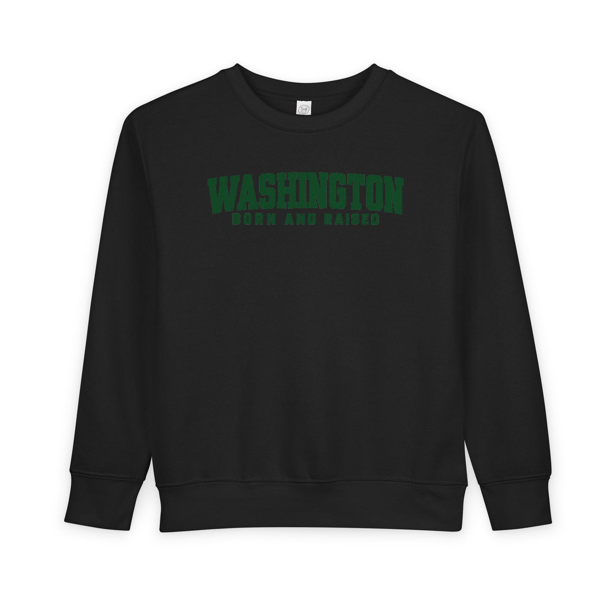 Washington Born and Raised Minimal Modern Unisex Toddler Sweatshirt
