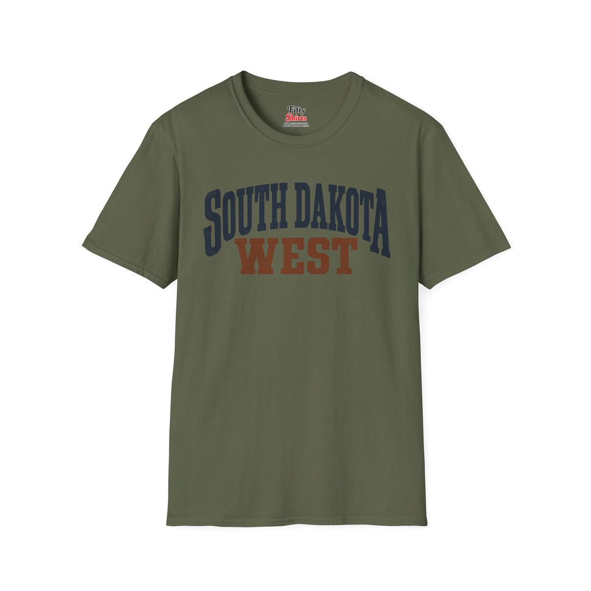 South Dakota West Unisex Softstyle T Shirt State Name Graphic Tee