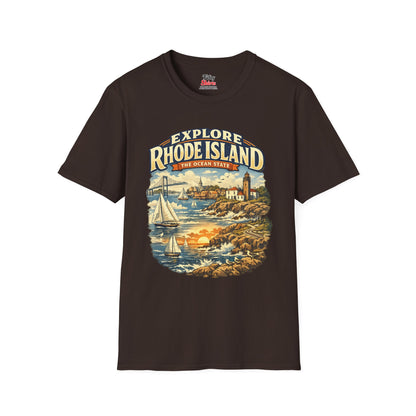 Rhode Island Explore Rhode Island Unisex Softstyle T Shirt State Pride Graphic Tee Collections FS03