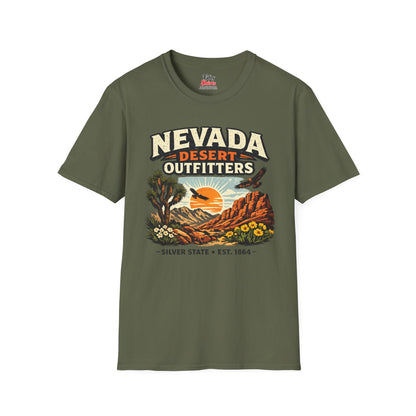 Nevada Desert Outfitters Unisex Softstyle T Shirt State Pride Graphic Tee Collections FS03