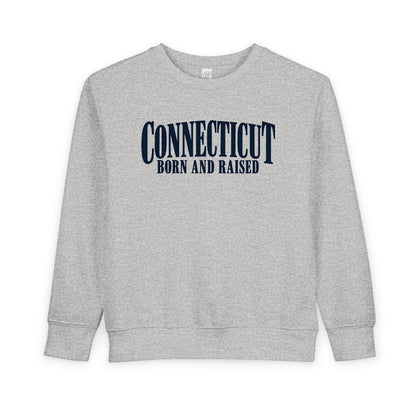 Connecticut Born and Raised Luxury Heritage Unisex Toddler Sweatshirt