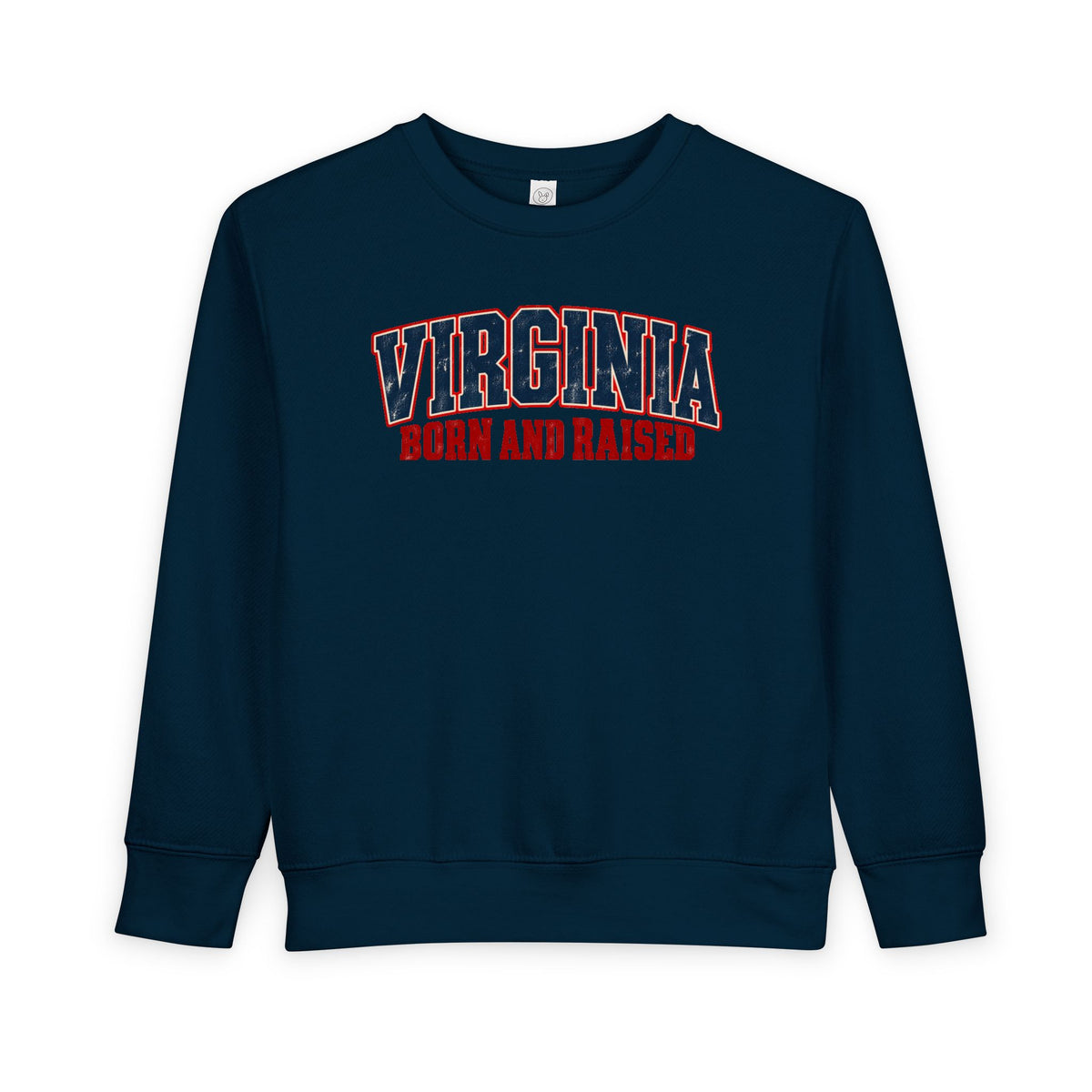 Virginia Born and Raised Vintage Workwear Unisex Toddler Sweatshirt